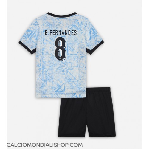 Maglie da calcio Portogallo Bruno Fernandes #8 Seconda Maglia Bambino Europei 2024 Manica Corta (+ Pantaloni corti)